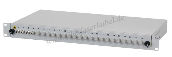 19 Zoll Box mit 24 ST Multimode Kupplungen
