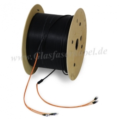 LWL Kabel 150m, 4 Adern, Multimode, OM1, ST-ST