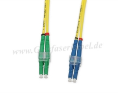 LWL Patchkabel Duplex LC/APC - LC, Singlemode OS2