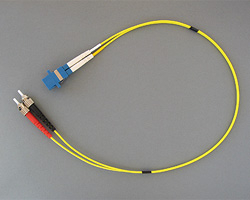 LWL Adapterkabel 2x ST Stecker, 2x LC Buchse