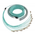 LWL Kabel / Glasfaserkabel mit 24 Fasern,  SC-SC, OM3, 200m,